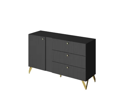 Комод RENO (Рено) КД-3, Чёрный 