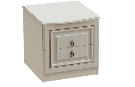 Тумба прикроватная Николь, ваниль + ясень жемчужный 