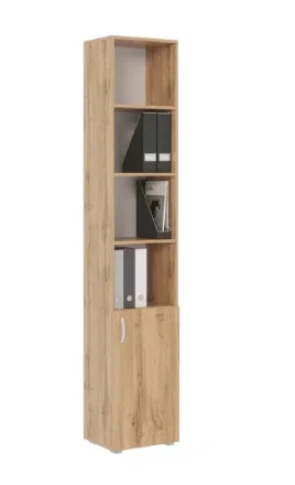 Стеллаж Офис 400 6 полок с дверцей 