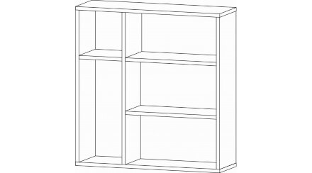  Секция навесная Даллас, Цемент светлый 