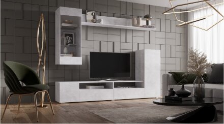  Секция навесная Даллас, Цемент светлый 