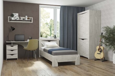 Стол письменный 33.23 Лючия, Бетон пайн 